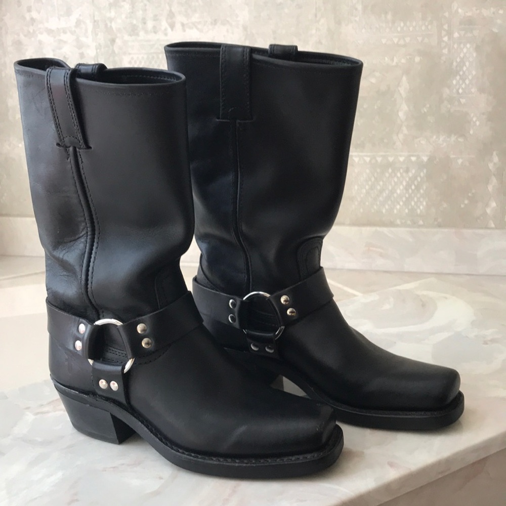 Frye Black Leather Boots
